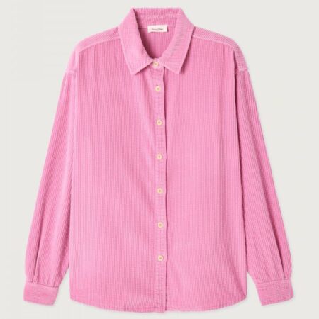 American Vintage Koszula Damska Sztruksowa Padow Vieux Rose