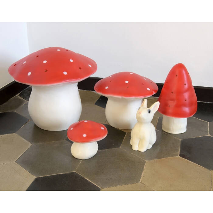 Egmont Lampka nocna LED, Grzybek, czerwony - obrazek 2