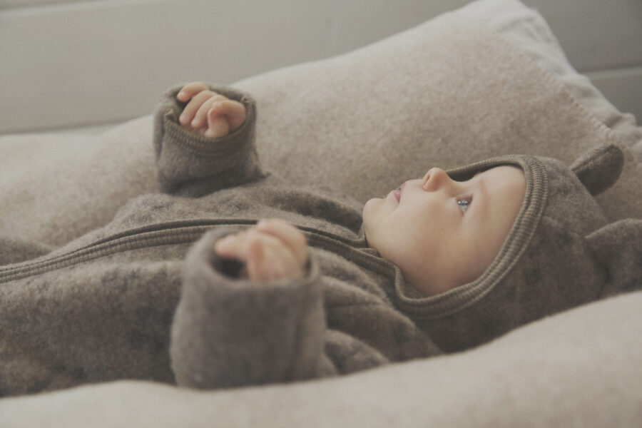 Huttelihut Bonetka Niemowlęca Merino Camel Melange - obrazek 4