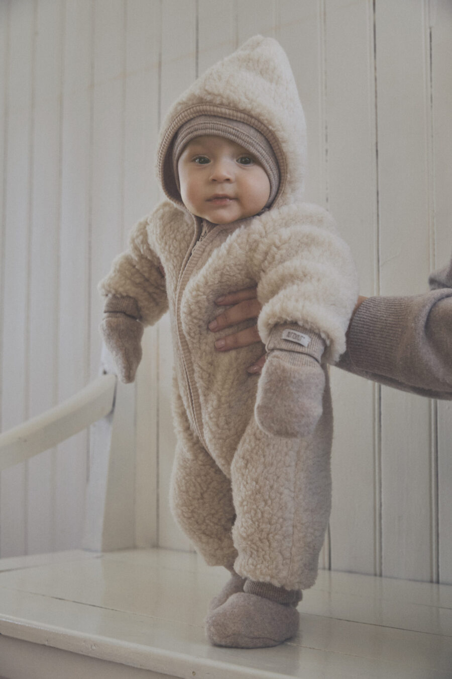 Huttelihut Bonetka Niemowlęca Merino Camel Melange - obrazek 5