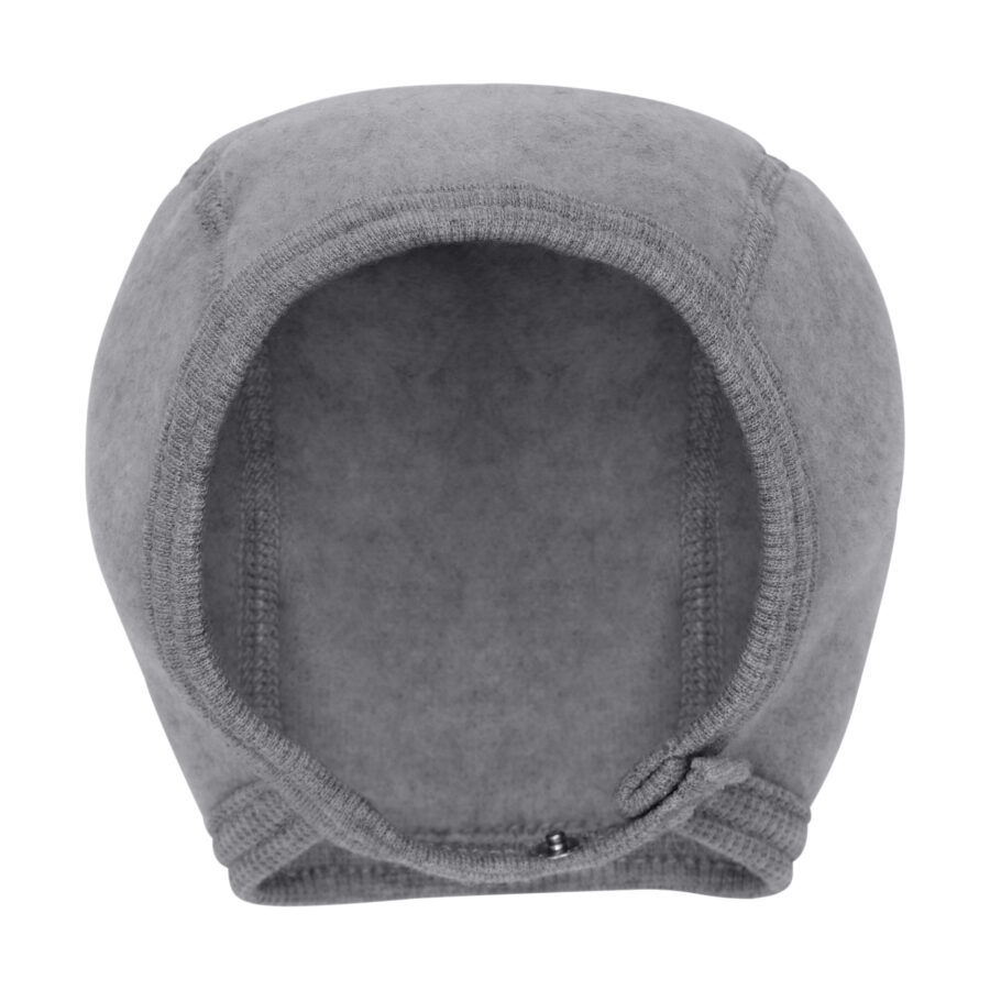 Huttelihut Bonetka Niemowlęca Merino Medium Grey Melange - obrazek 2