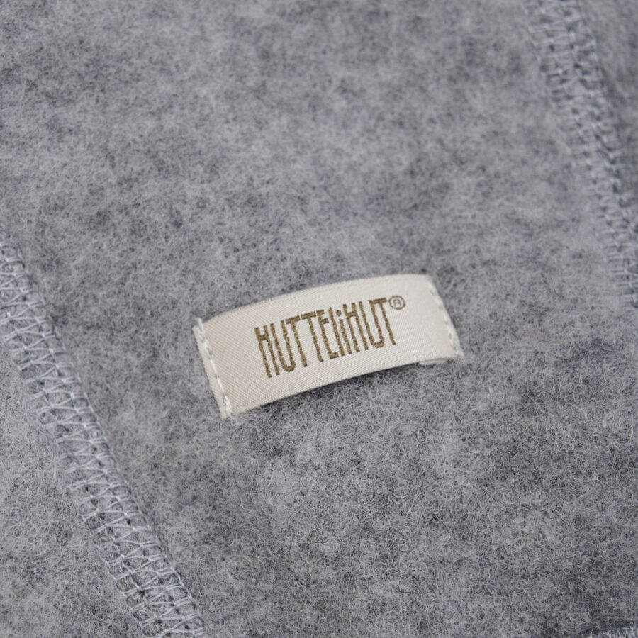 Huttelihut Bonetka Niemowlęca Merino Medium Grey Melange - obrazek 6