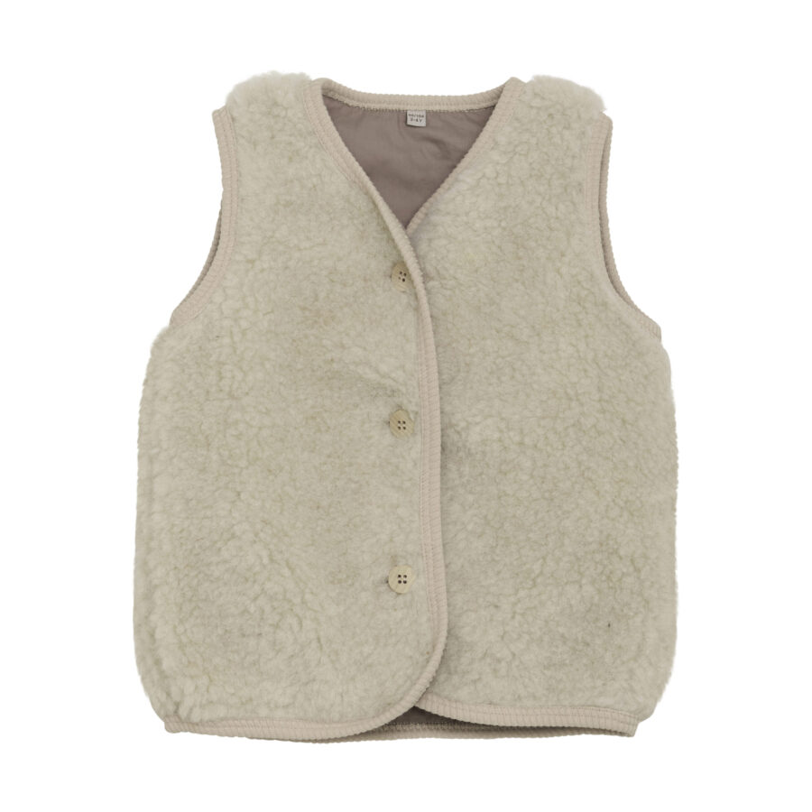 Huttelihut Kamizelka Wełniana Teddy w. Lining Cement