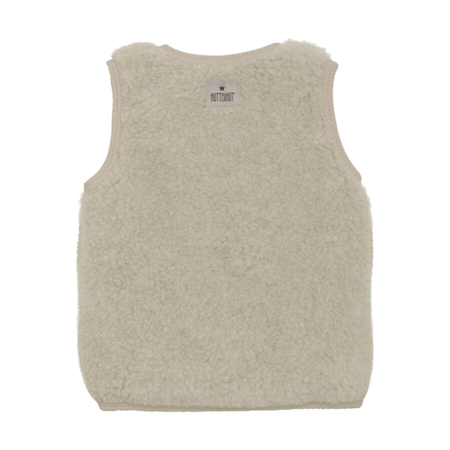Huttelihut Kamizelka Wełniana Teddy w. Lining Cement - obrazek 2