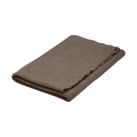 Huttelihut Wełniany Kocyk Merino 85cmx85xm Brown Melange