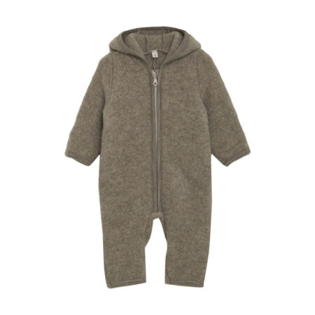Huttelihut Kombinezon Wełniany Merino Pram Suit Ears Savannah Melange