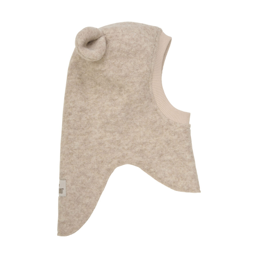 Huttelihut Kominiarka Wełniana Ears Sand Melange - obrazek 3