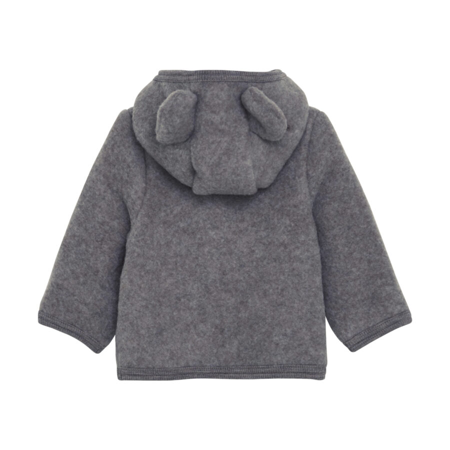 Huttelihut Kurtka Wełniana Merino Ears Medium Grey Melange - obrazek 2