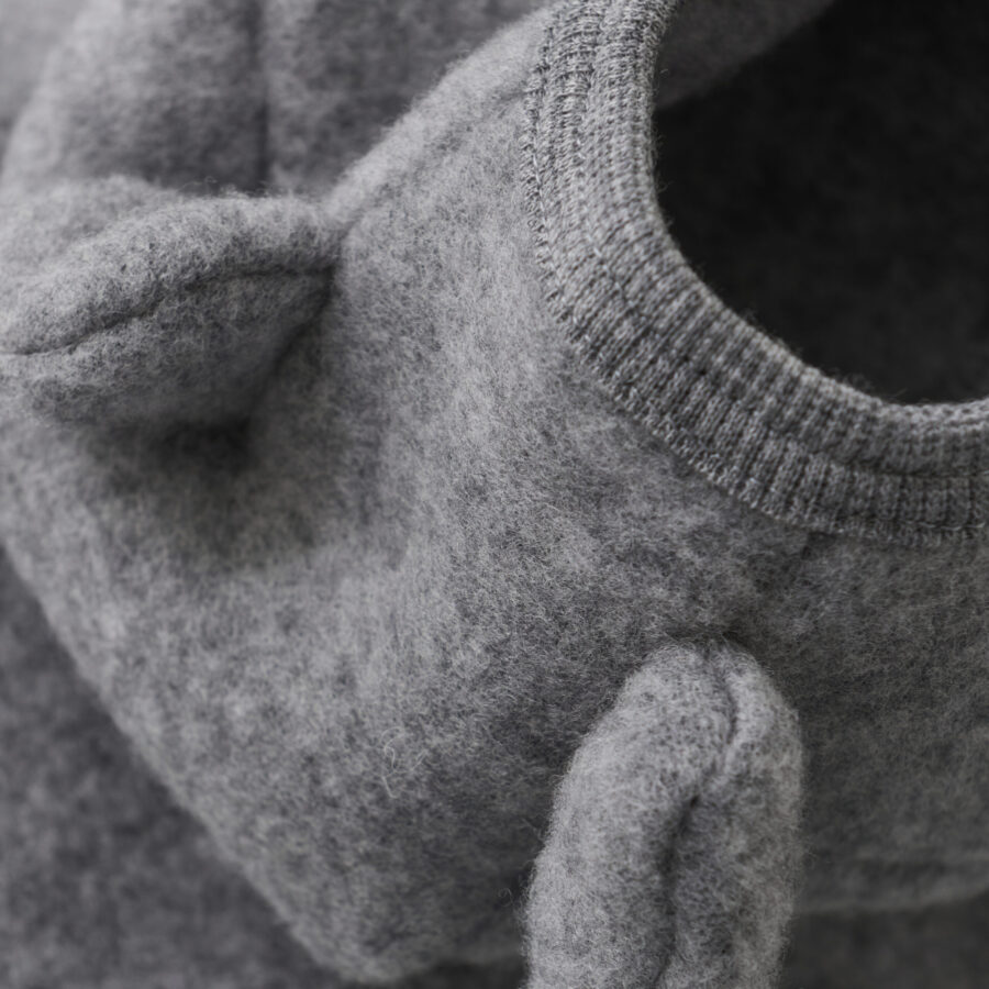 Huttelihut Kurtka Wełniana Merino Ears Medium Grey Melange - obrazek 3