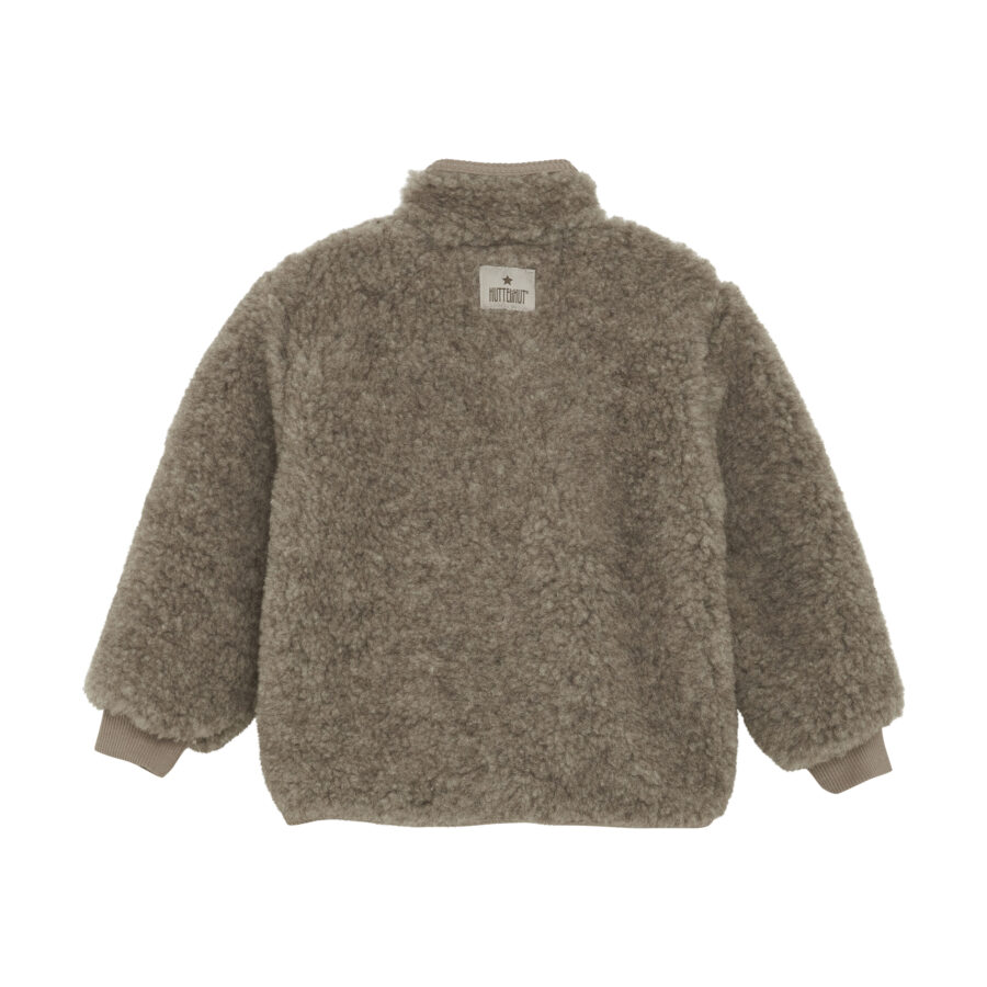Huttelihut Kurtka Wełniana Merino Teddy w. Lining Camel Melange - obrazek 2