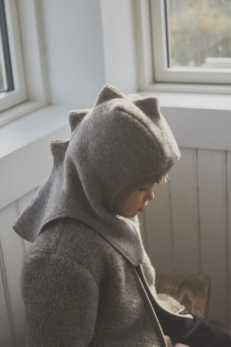 Huttelihut Kurtka Wełniana Merino Teddy w. Lining Camel Melange - obrazek 5