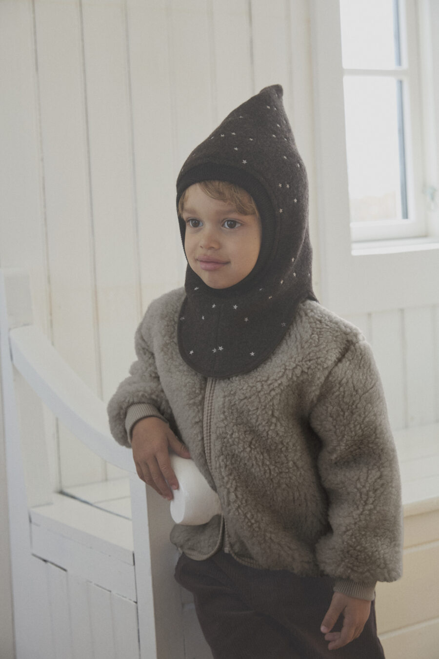 Huttelihut Kurtka Wełniana Merino Teddy w. Lining Camel Melange - obrazek 6