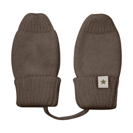 Huttelihut Rękawiczki Jednopalczaste Merino Brown Melange