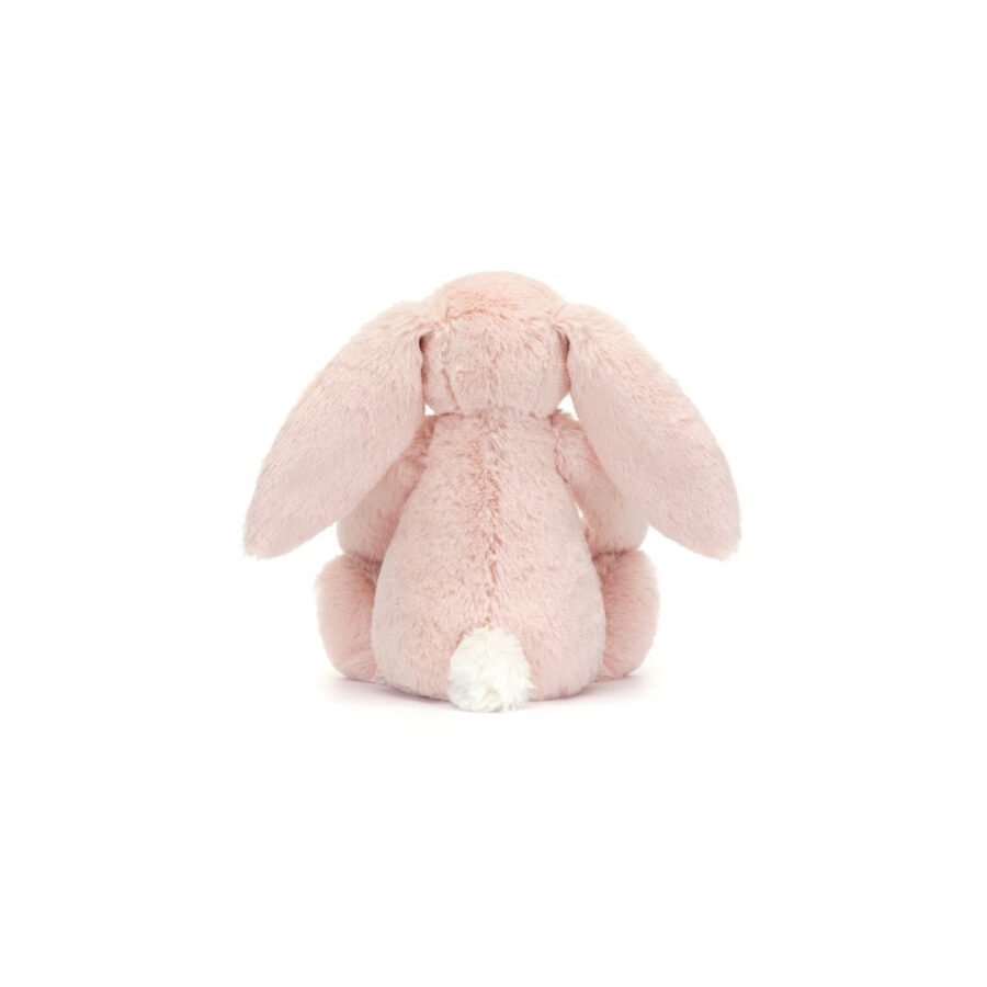 Jellycat Króliczek z Kwiecistymi Uszami Pudrowy Róż „Cherry” 18 cm - obrazek 3