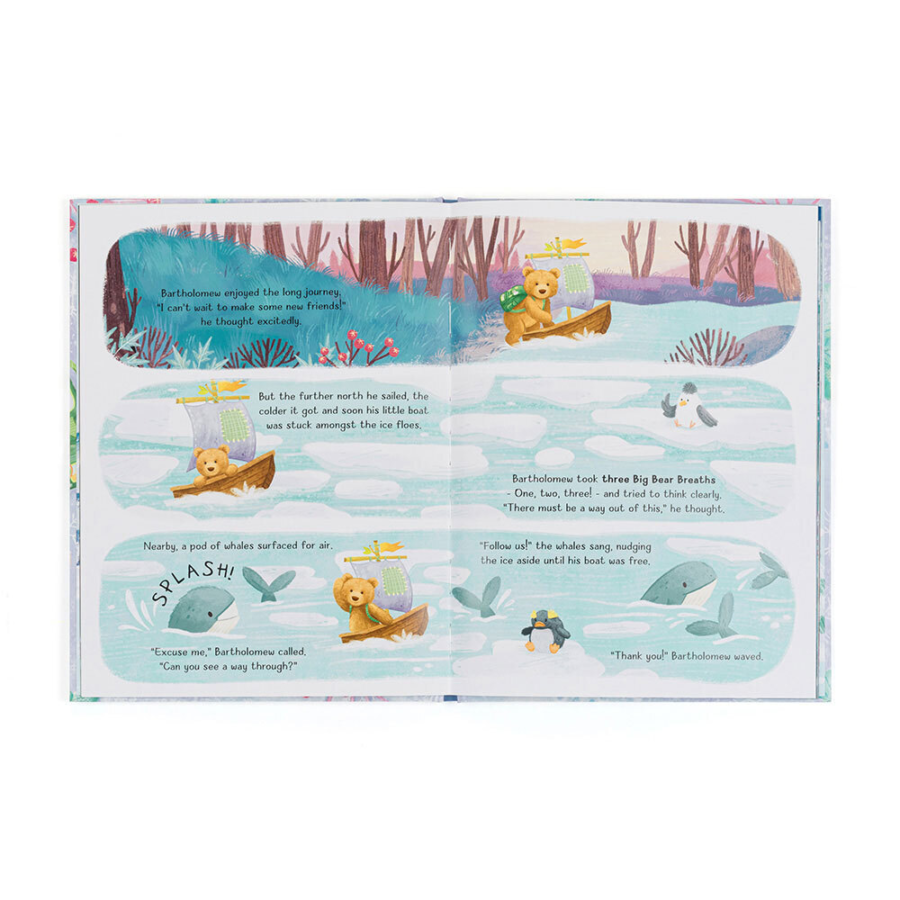 Jellycat „Bartholomew Bear and the Snow Giants” Książeczka dla Dzieci - obrazek 2