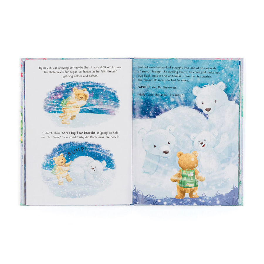 Jellycat „Bartholomew Bear and the Snow Giants” Książeczka dla Dzieci - obrazek 3