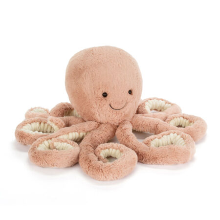 Jellycat Ośmiornica Odell Morelowa 75 cm