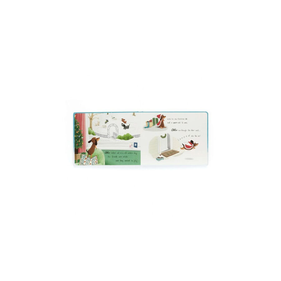 Jellycat „Otto’s Snowy Christmas Book” Książeczka da Dzieci - obrazek 2