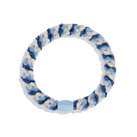 KKNEKKI Gumka Do Włosów Mix Blue Silver Glitter
