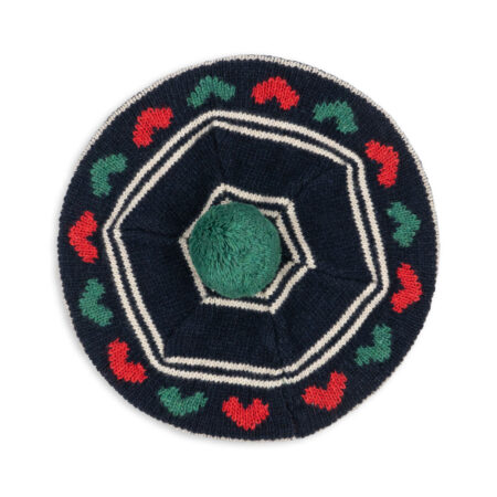 Konges Slojd Beret Wełniany Belou Knit Hearts