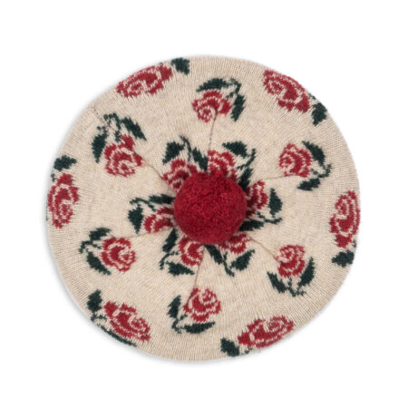 Konges Slojd Beret Wełniany Belou Knit Rose