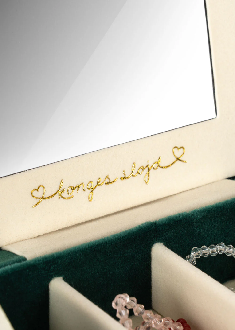 Konges Slojd Szkatułka Na Biżuterię Z Akcesoriami All I Wish For Bottle Green - obrazek 10