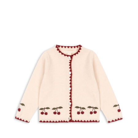 Konges Slojd Kardigan Wełniany Collette Off White