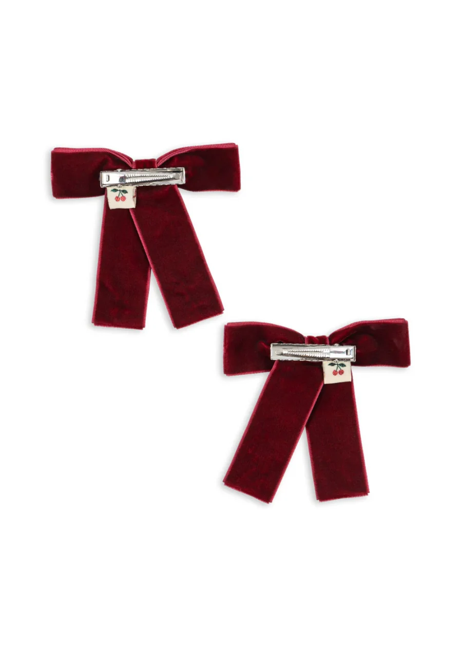 Konges Slojd 2-Pak Spinek Julliette Bow Rio Red - obrazek 2