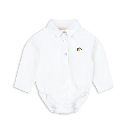 Konges Slojd Body Koszula Ray Baby Gots Optic White