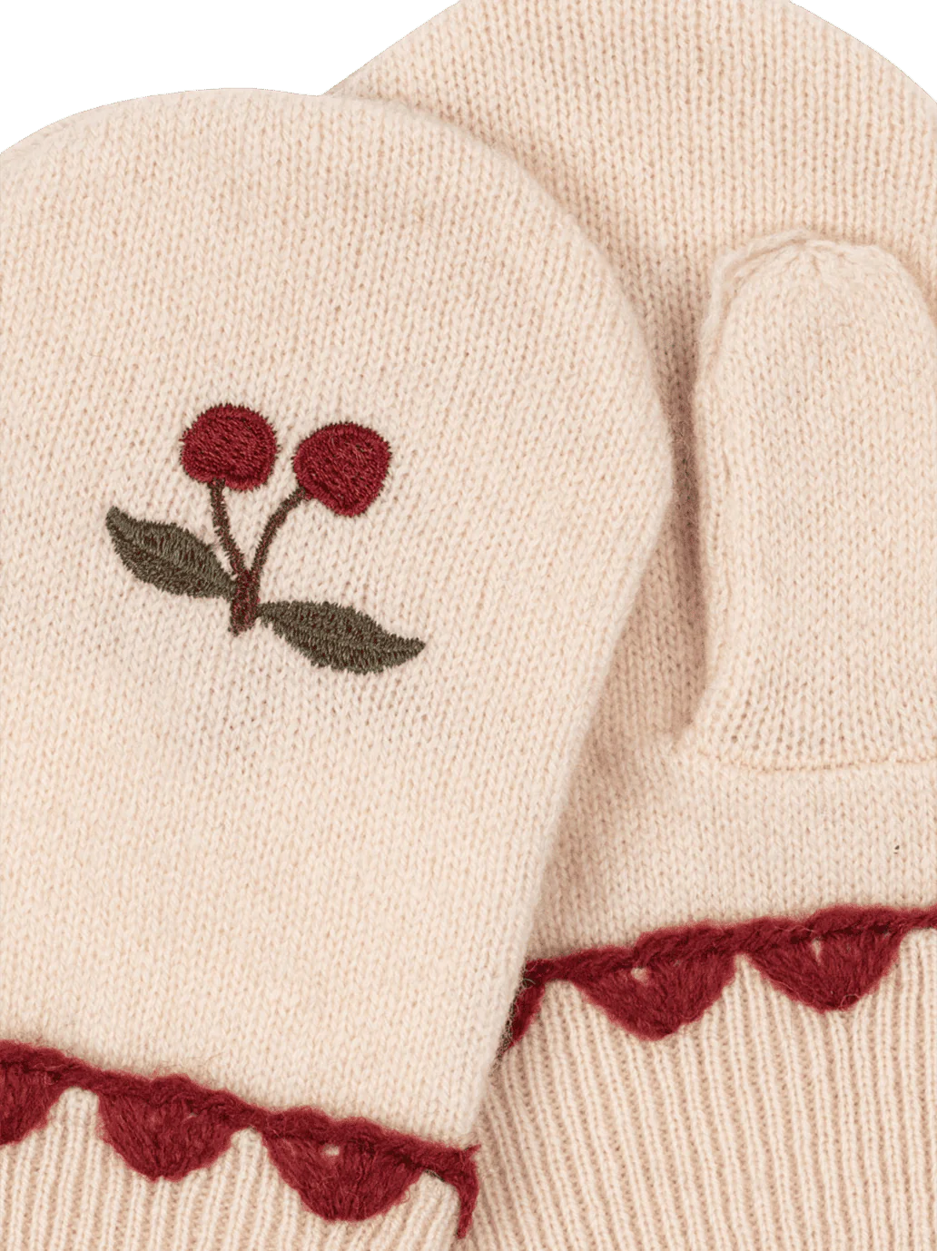 Konges Slojd Rękawiczki Jednopalczaste Collette Off White - obrazek 2