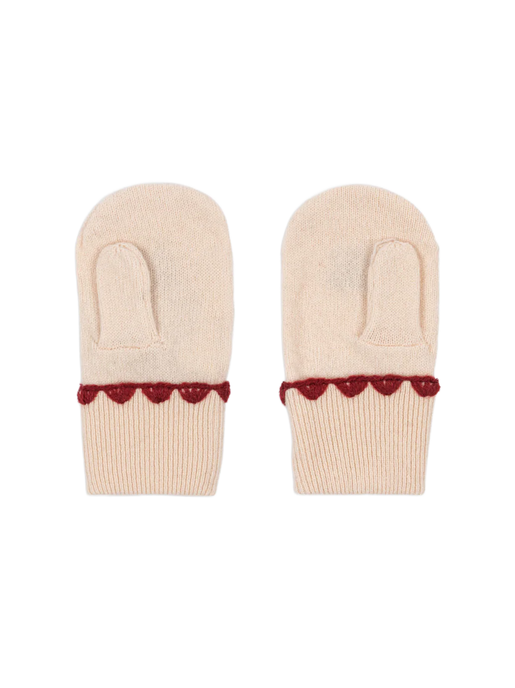 Konges Slojd Rękawiczki Jednopalczaste Collette Off White - obrazek 3