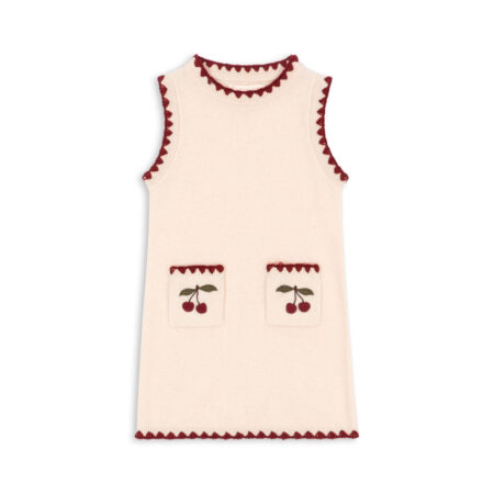 Konges Slojd Sukienka Wełniana Collette Off White