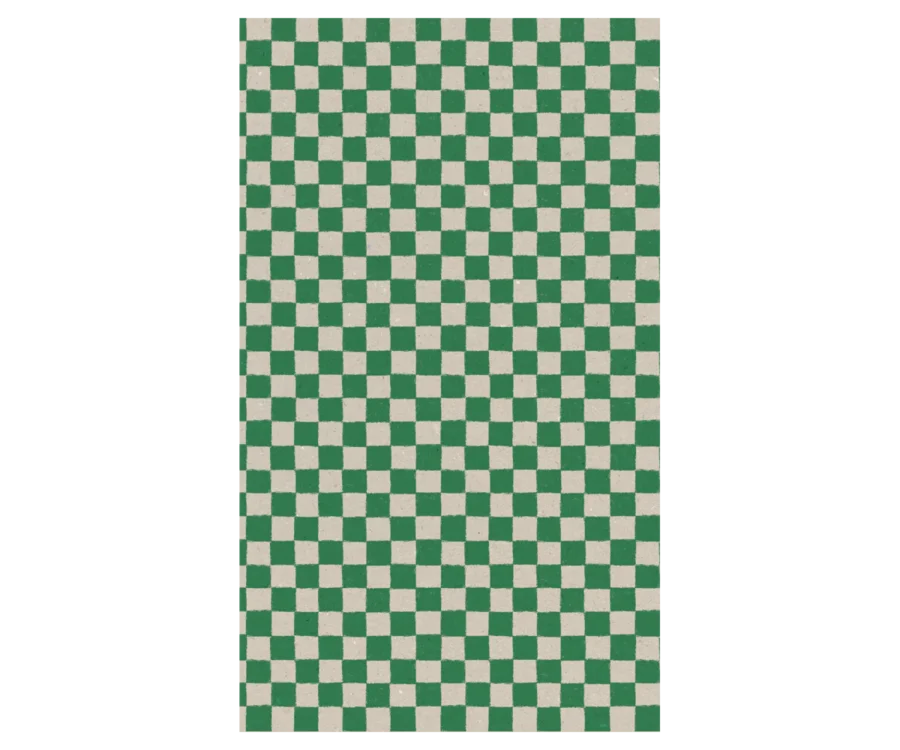 Maileg Papier Do Pakowania Prezentów 10m Checker - Zielony