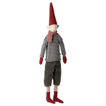 Maileg Pixy Chłopak (rozmiar 4) Striped shirt and pants