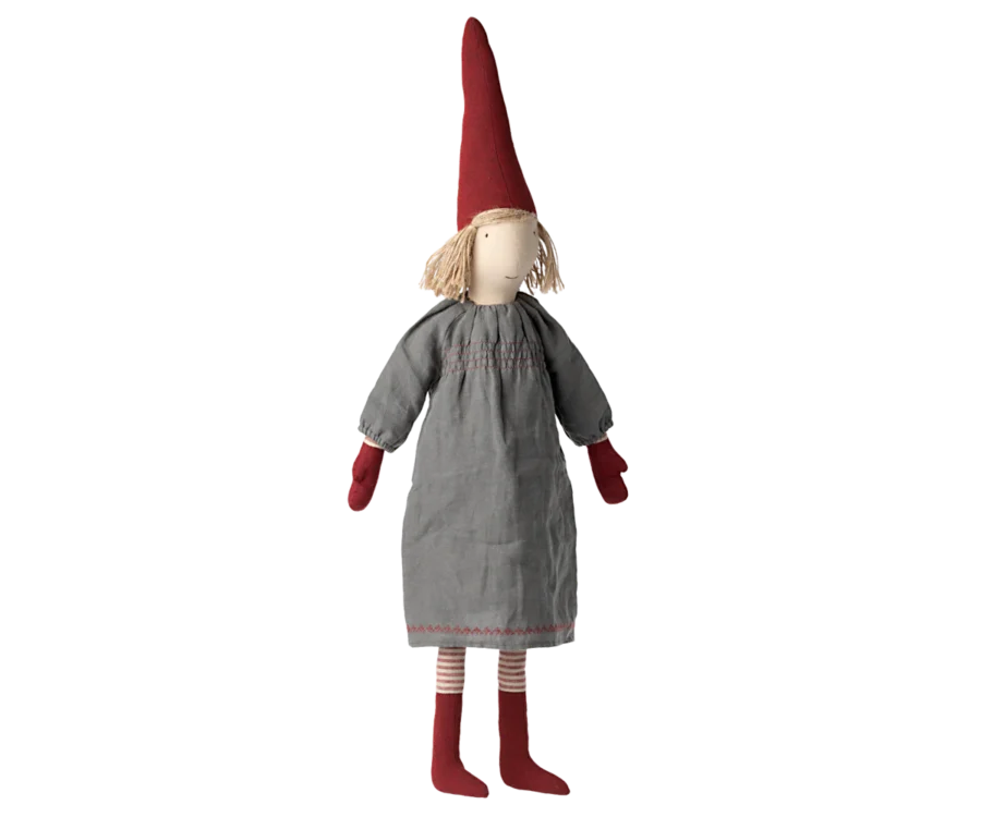 Maileg Pixie Nisse, Mała - Dziewczynka Blue Dress (rozmiar 5) - obrazek 3