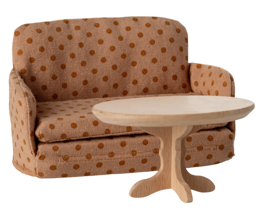 Maileg Sofa Rozkładana, Myszka - Kropki - obrazek 3