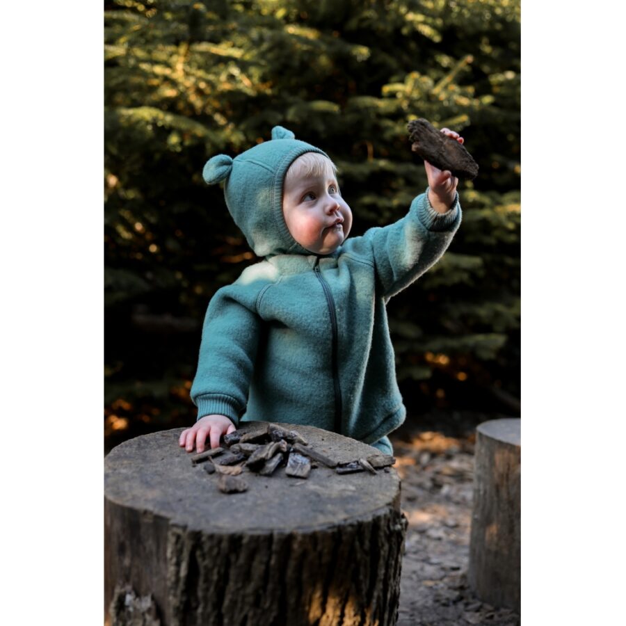 Mikk-Line Kominiarka Merino w Ears Balsam Green - obrazek 7