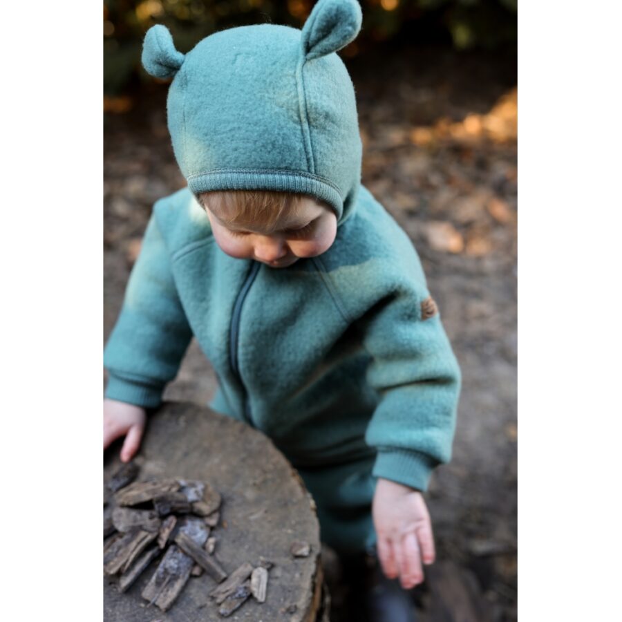 Mikk-Line Kominiarka Merino w Ears Balsam Green - obrazek 5