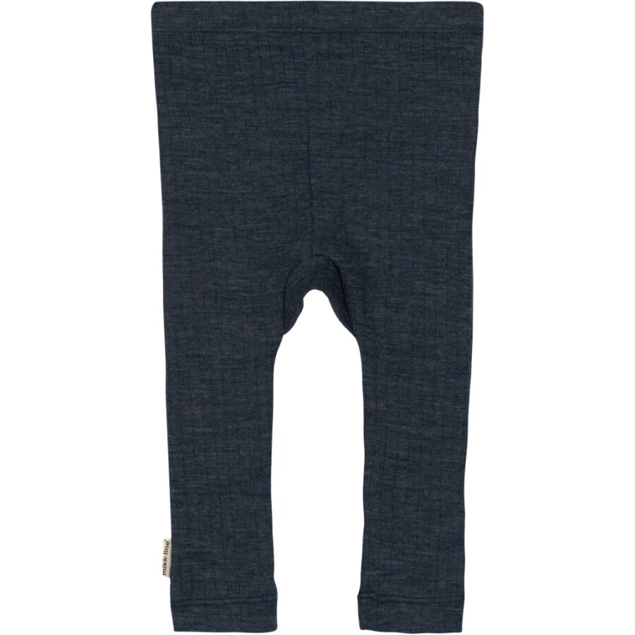 Mikk-Line Legginsy Wełniane Merino Melange Blue Nights - obrazek 2