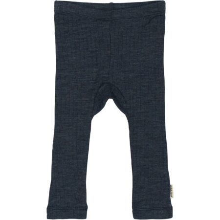 Mikk-Line Legginsy Wełniane Merino Melange Blue Nights