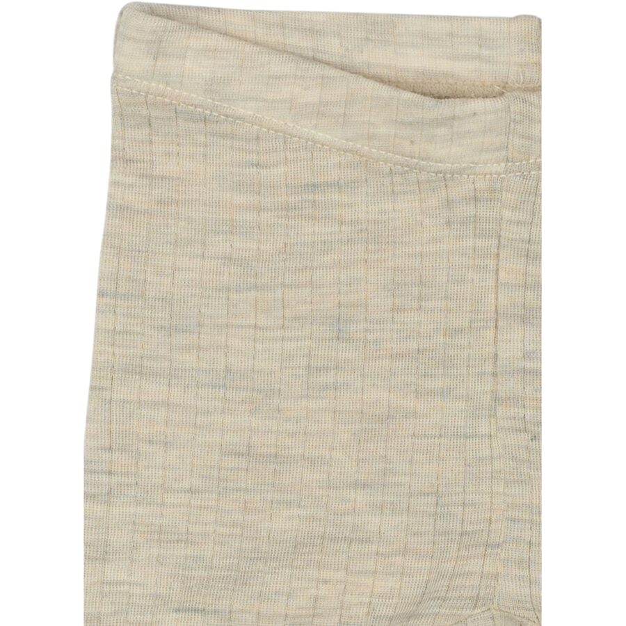 Mikk-Line Legginsy Wełniane Merino Melange Off White - obrazek 3