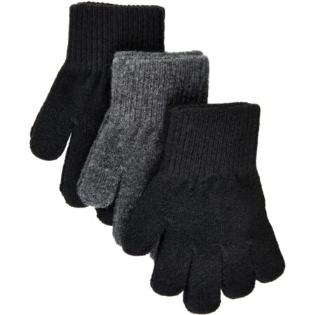 Mikk-Line 3-Pak Rękawiczek Magic Black-Antrazite-Black