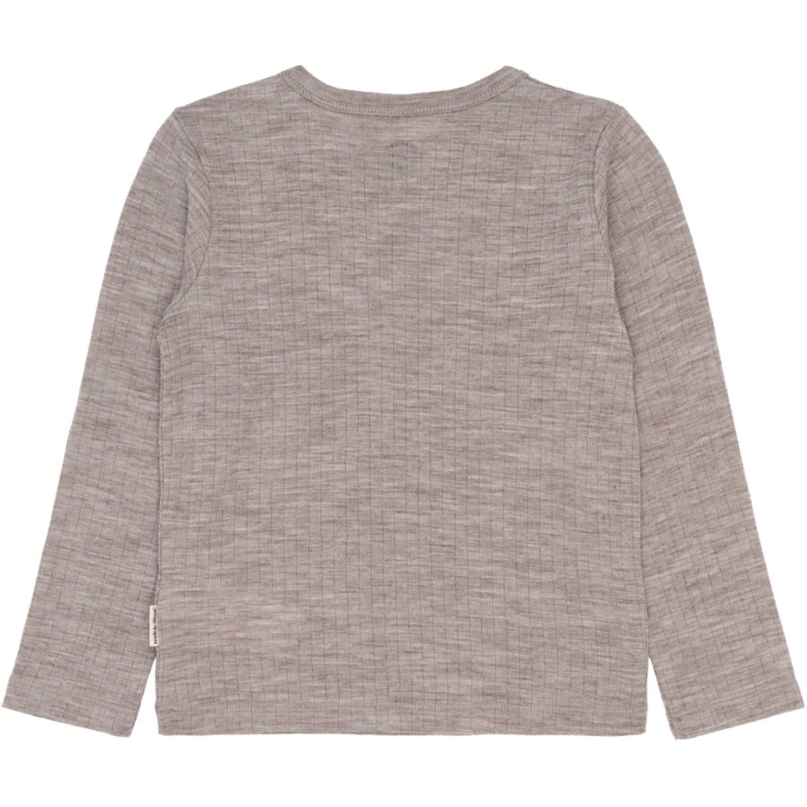 Mikk-Line Longsleeve Wełniany Merino LS Melange Denver - obrazek 2