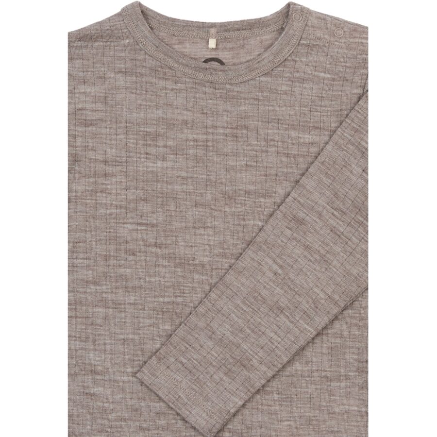 Mikk-Line Longsleeve Wełniany Merino LS Melange Denver - obrazek 3