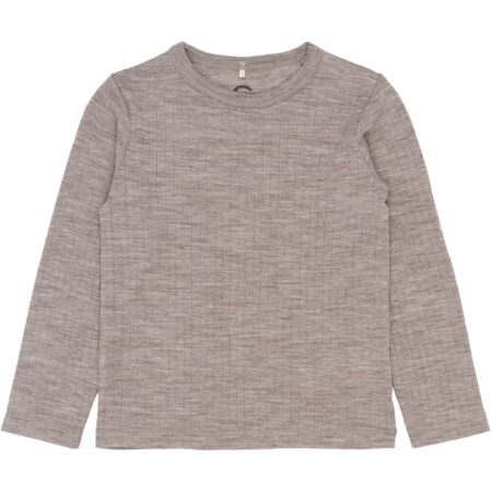 Mikk-Line Longsleeve Wełniany Merino LS Melange Denver