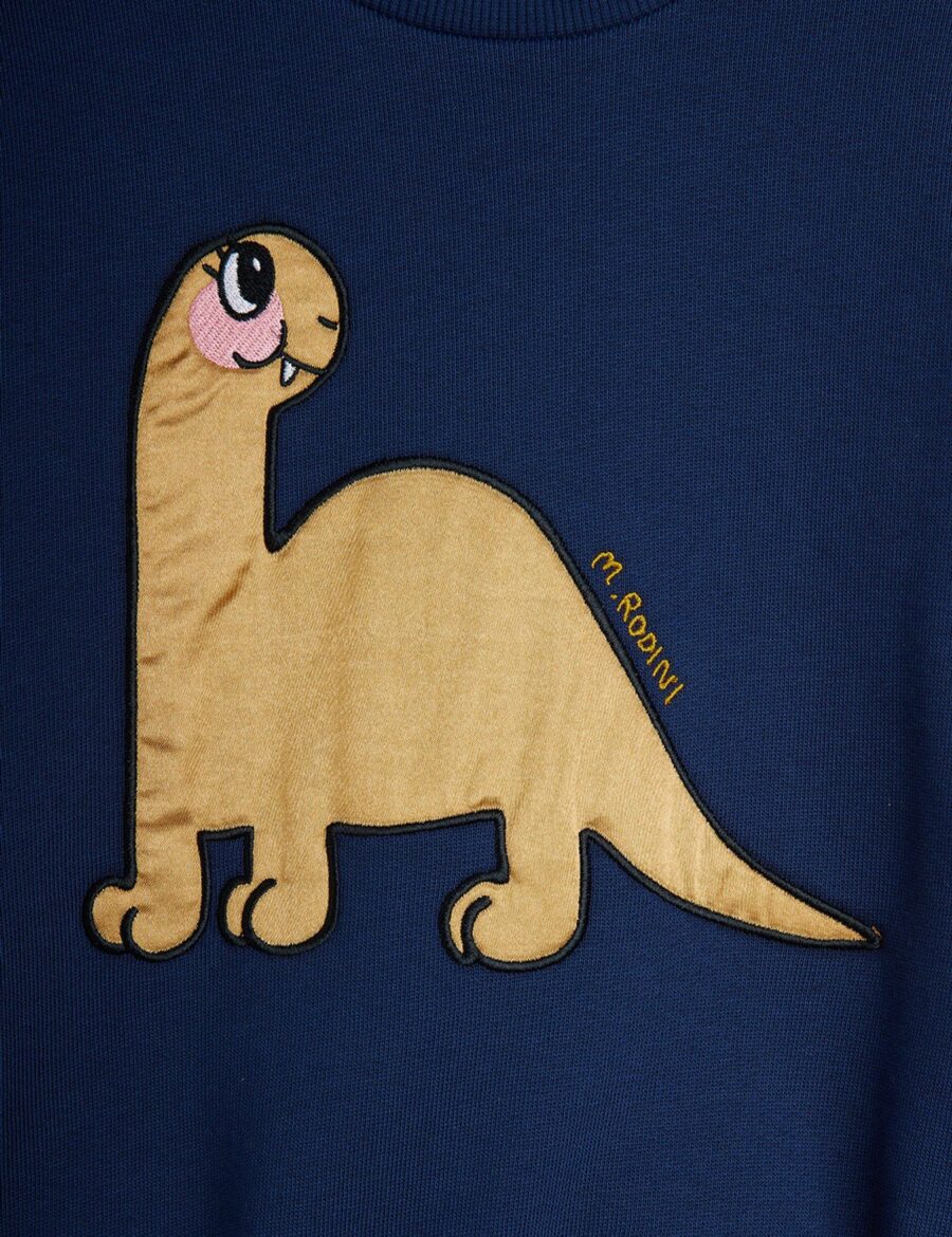 Mini Rodini Bluza Dino Application Blue - obrazek 8