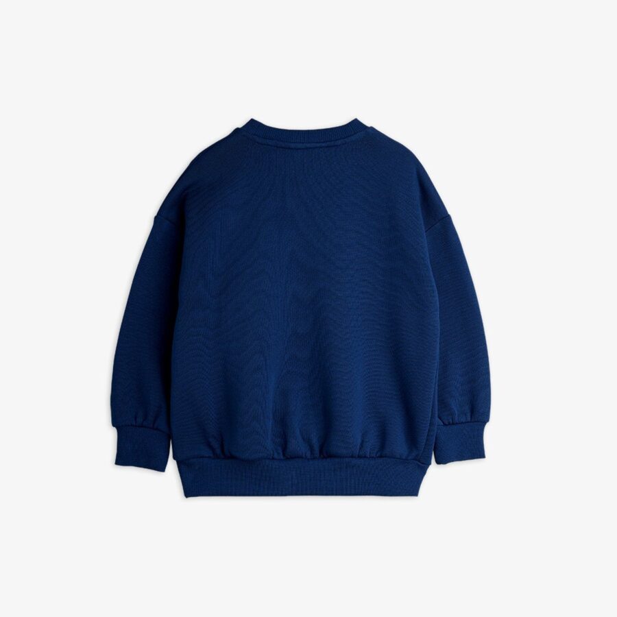Mini Rodini Bluza Dino Application Blue - obrazek 2