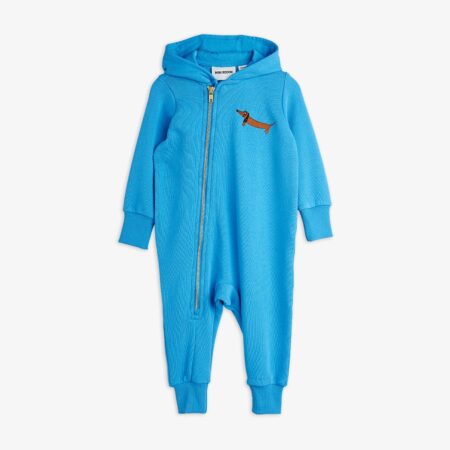 Mini Rodini Kombinezon Dog Baby Blue