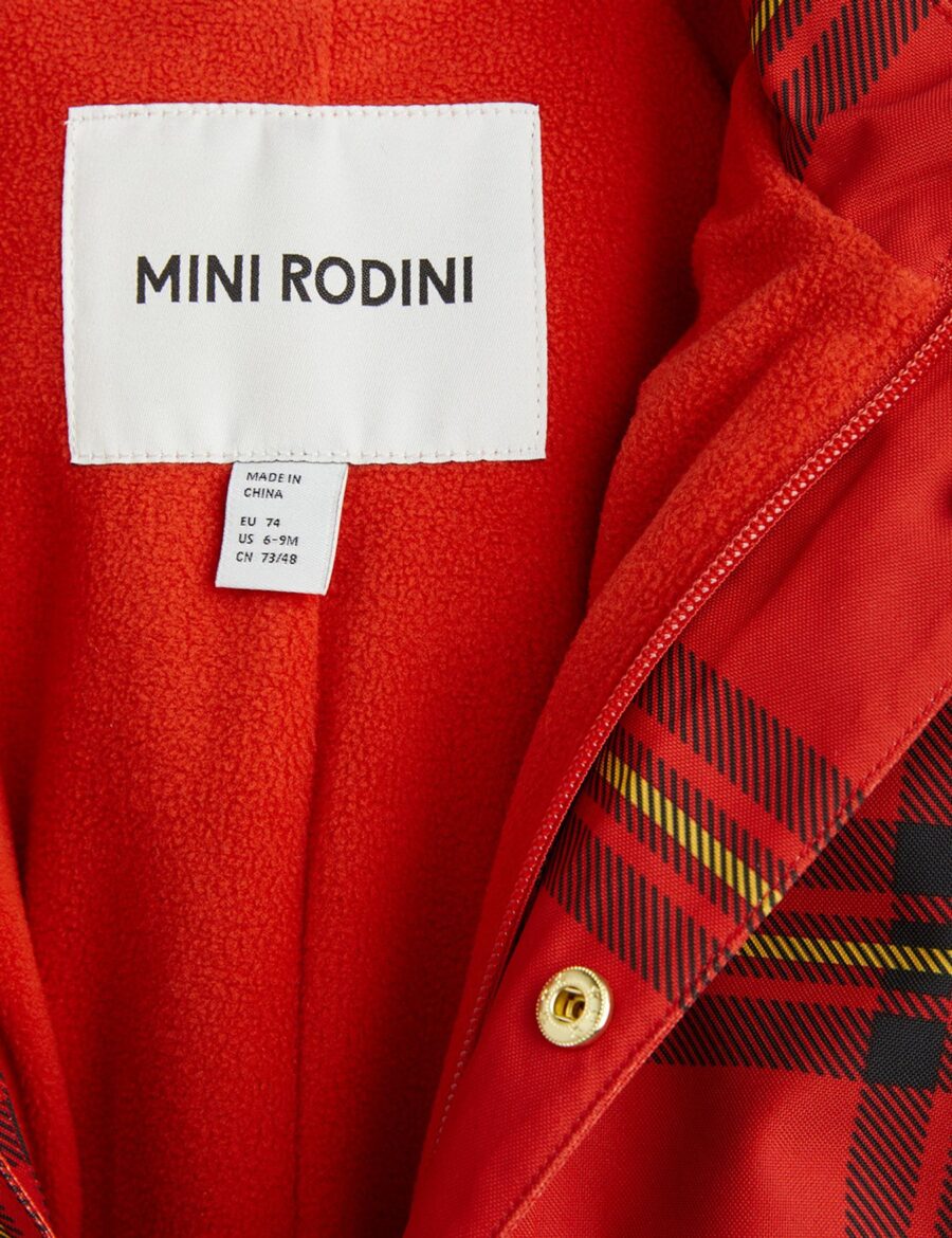 Mini Rodini Kombinezon Na Deszcz Edelweiss Baby Red - obrazek 6