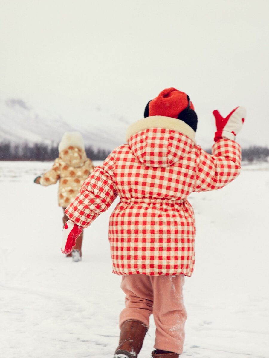 Mini Rodini Kurtka Zimowa Ritzratz Gingham Heavy Puffer Red - obrazek 8